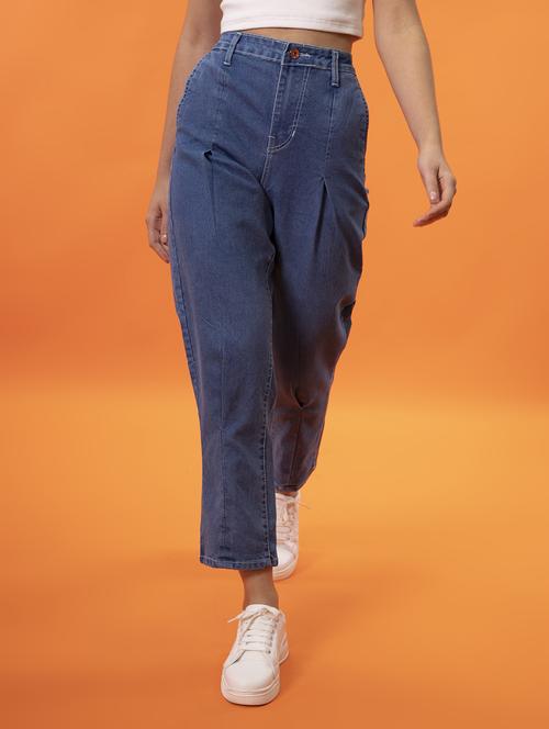 women plain mom fit jeans - 20011591 -  Standard Image - 0