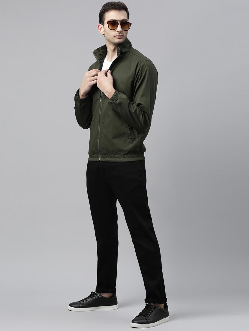green denim casual jacket - 20011607 - Standard Image - 4