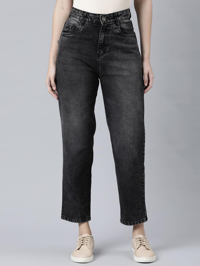 women's plain straight fit jeans - 20011891 -  Zoom Image - 0
