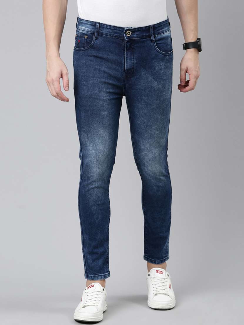 mens skinny fit plain jeans