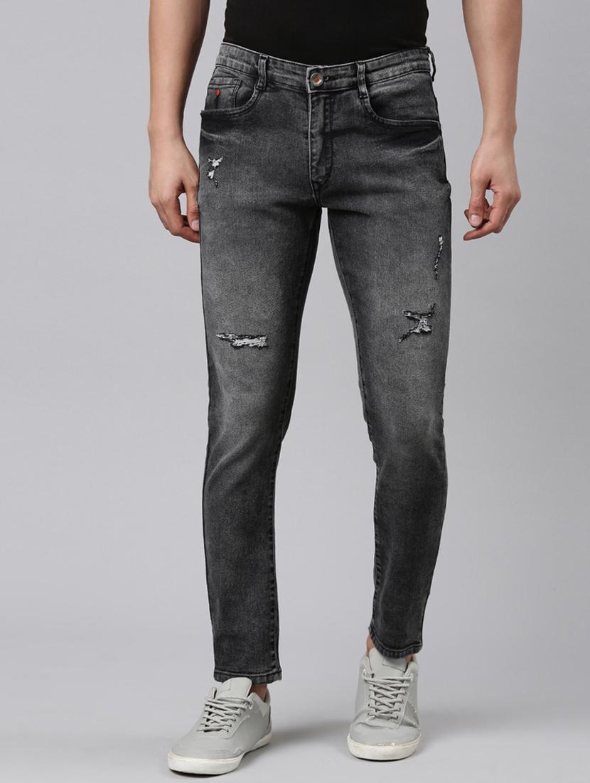 mens slim fit distressed jeans - 20011930 - Zoom Image - 0