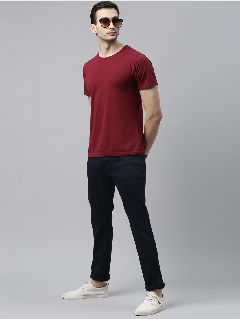dark blue cotton plain jeans - 20011932 - Standard Image - 4