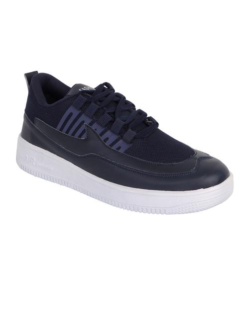 blue synthetic laceup sneakers - 20012037 -  Standard Image - 0