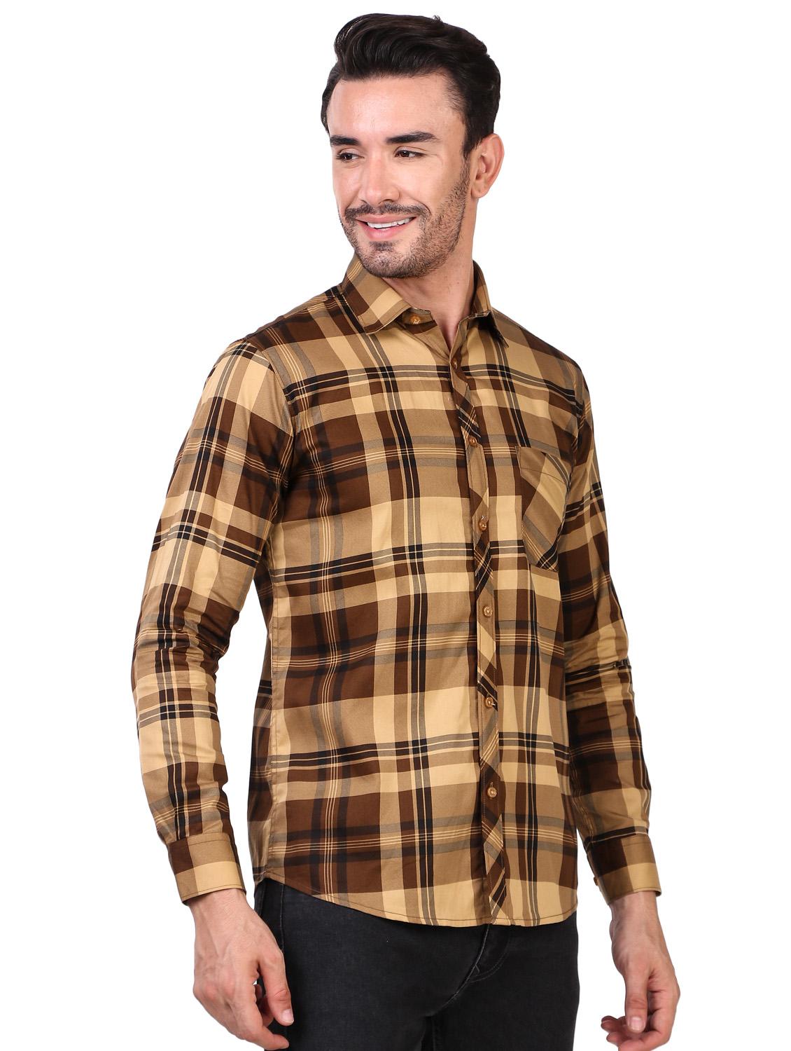 mens checks casual shirt - 20012049 -  Standard Image - 1