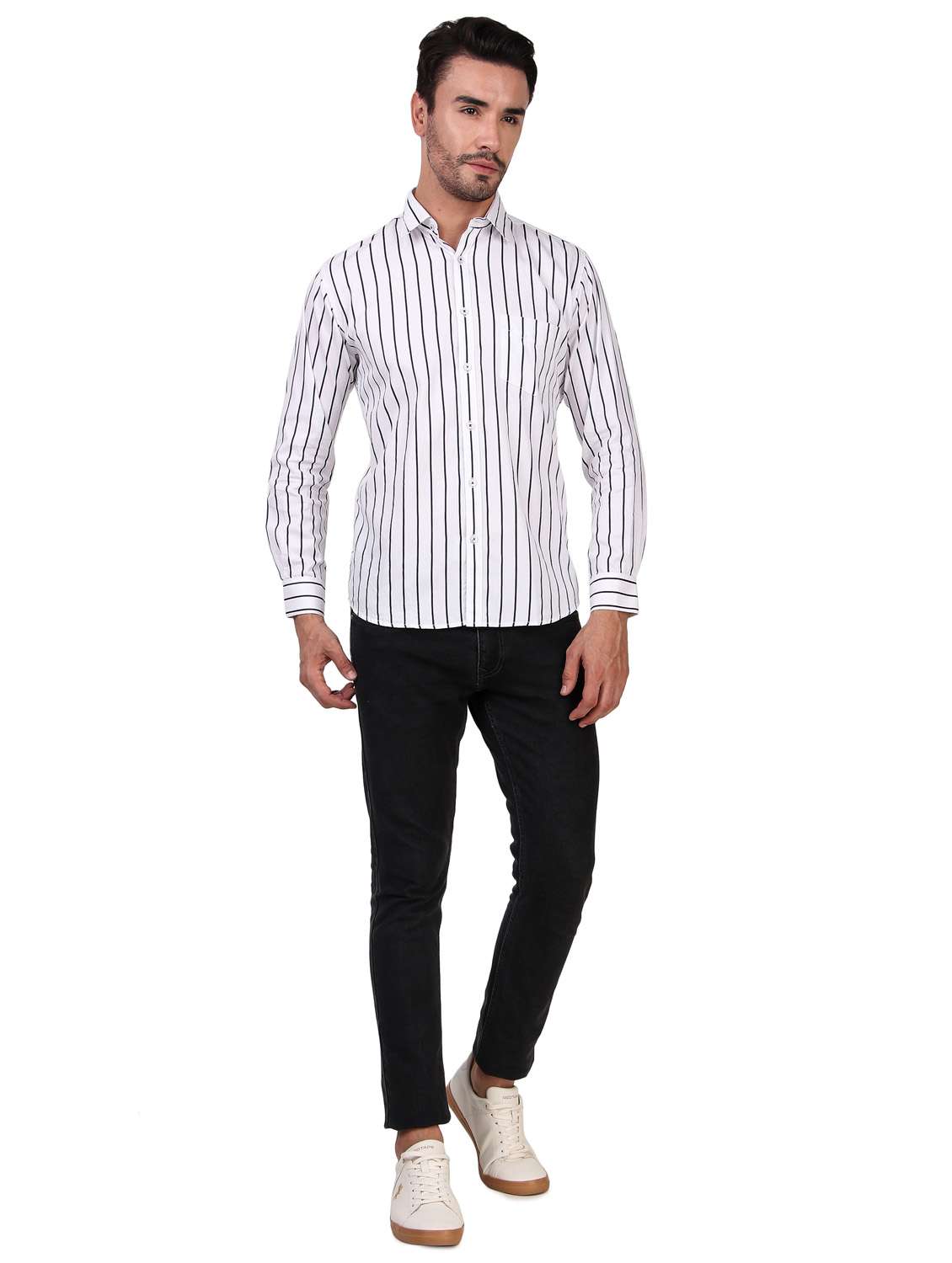 mens stripes casual shirt - 20012050 -  Standard Image - 4