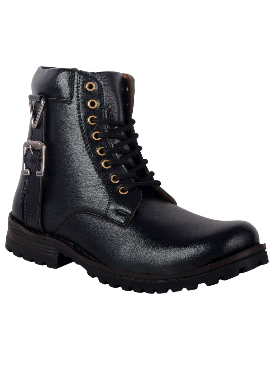 men black lace up boots