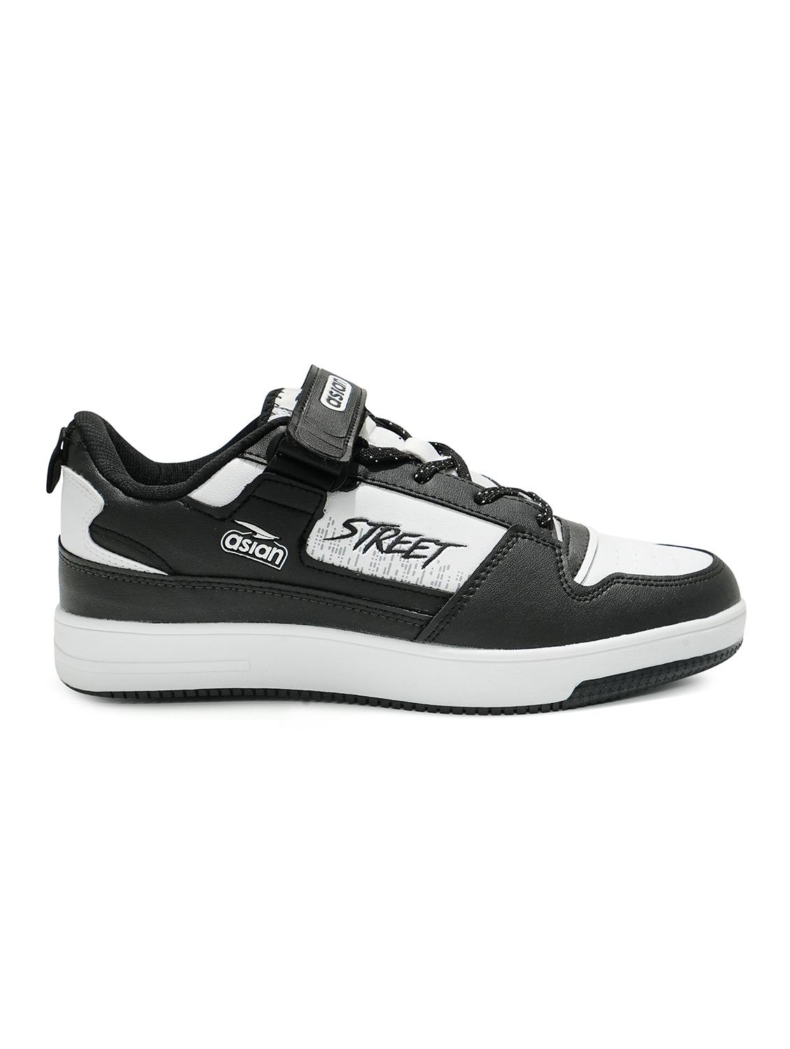 black synthetic lace up sneakers - 20012893 -  Standard Image - 1
