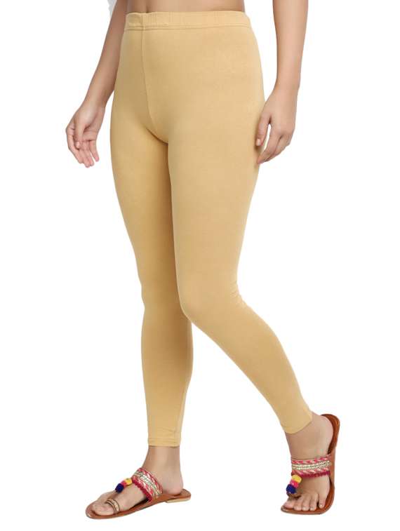 beige cotton leggings - 20013017 -  Standard Image - 1