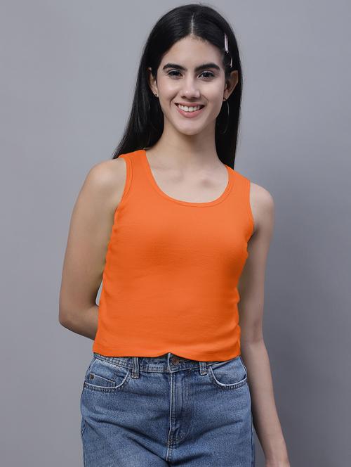 women's crop round neck top - 20013047 -  Standard Image - 0