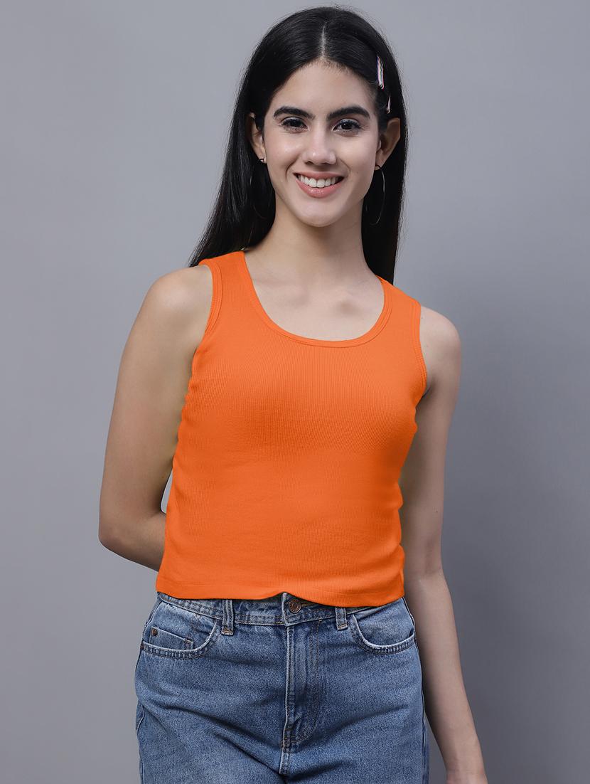 women's crop round neck top - 20013047 -  Zoom Image - 0