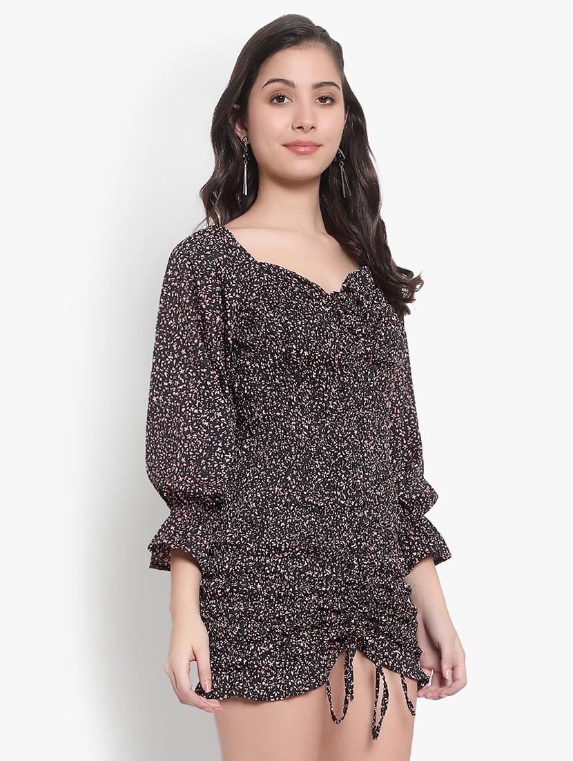 women's bodycon micro print dress - 20013421 -  Standard Image - 1