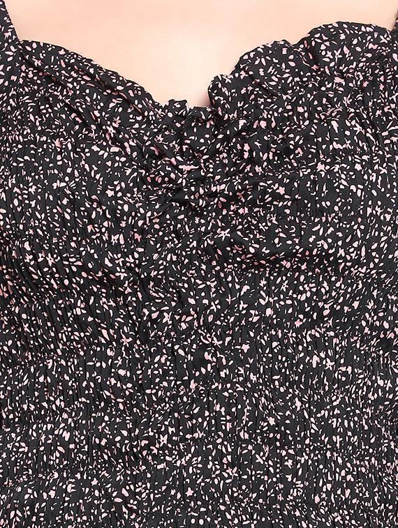 women's bodycon micro print dress - 20013421 - Standard Image - 4