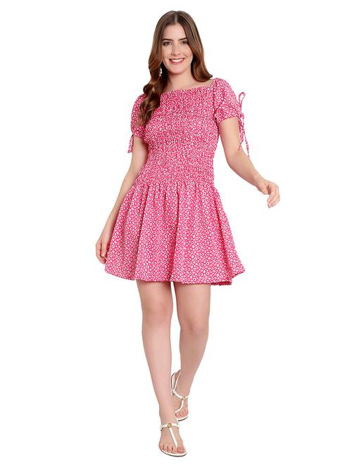 women's fit & flare floral dress - 20013427 -  Standard Image - 0