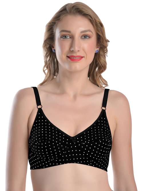 black hosiery tshirt bra - 20013597 -  Standard Image - 0