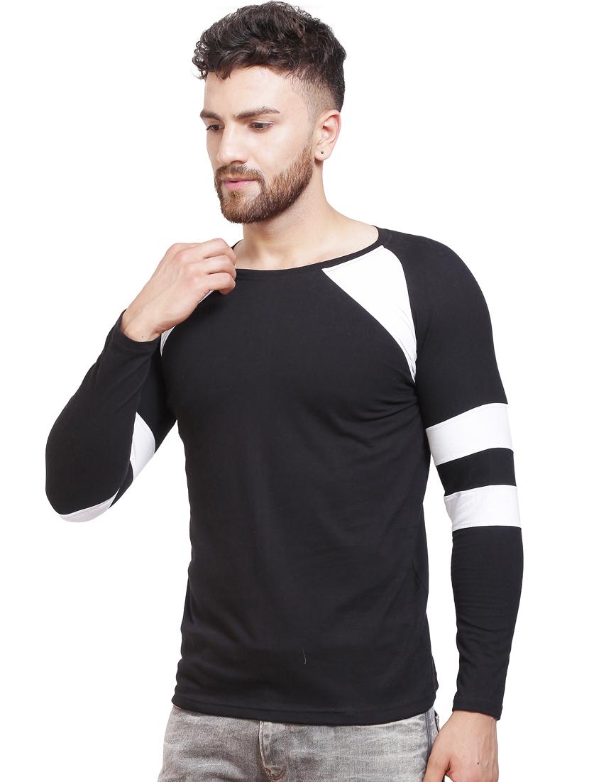 solids round neck ranglan t-shirt - 20014379 - Standard Image - 1