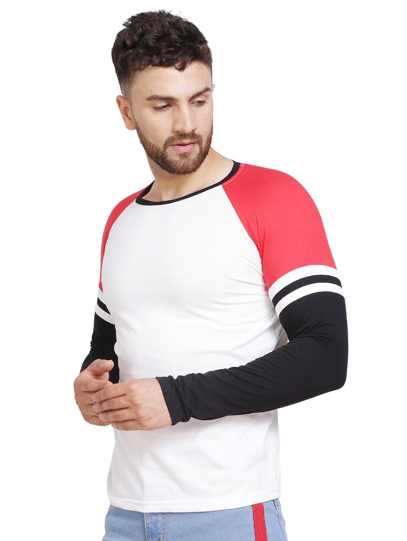 solids round neck ranglan t-shirt - 20014380 - Standard Image - 1