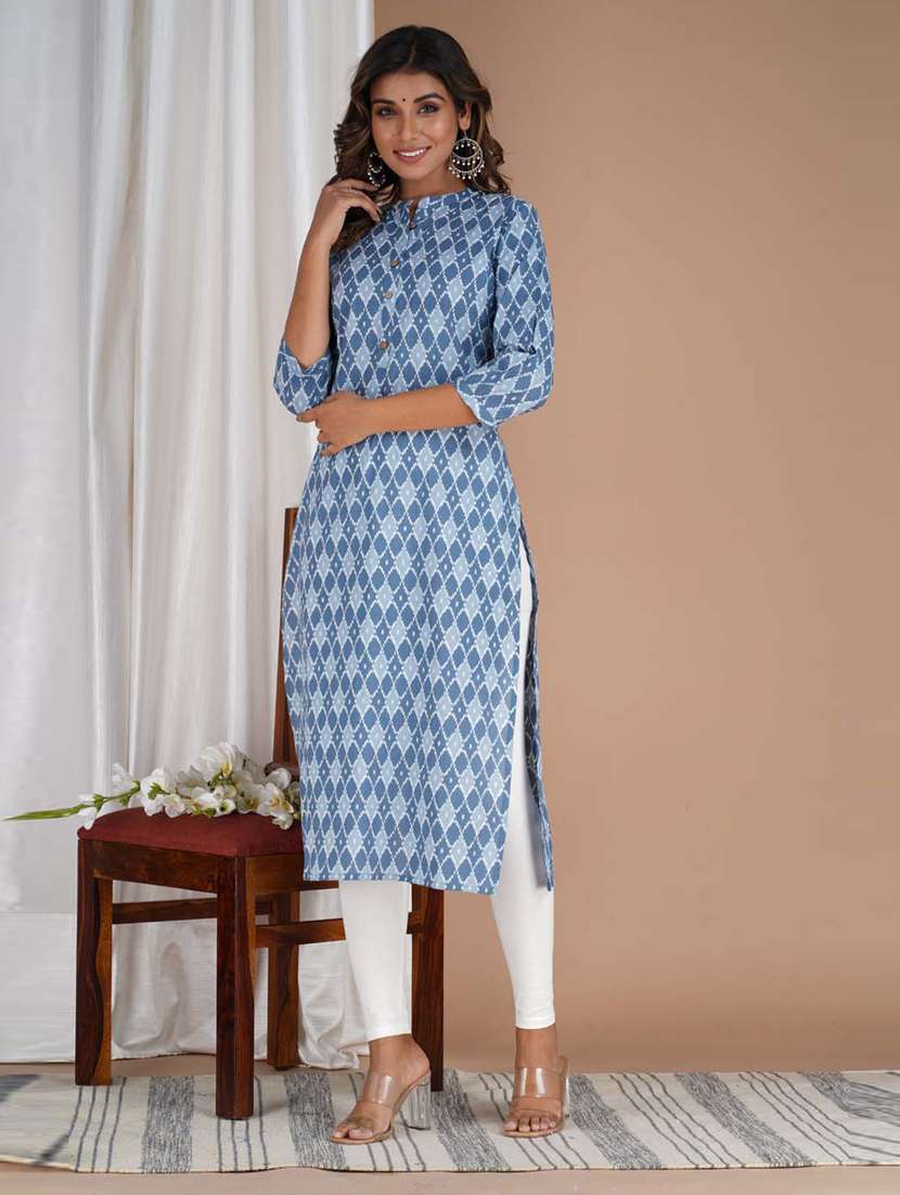 women's straight kurta - 20014396 -  Standard Image - 1