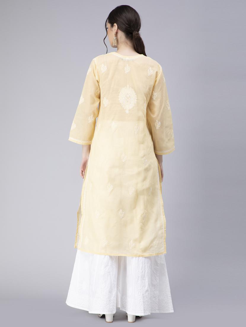 women's straight kurta - 20014470 - Standard Image - 4