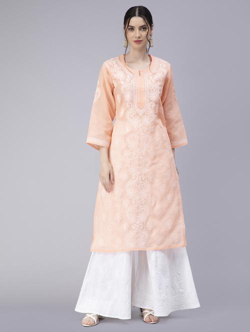 women's straight kurta - 20014473 - Standard Image - 0