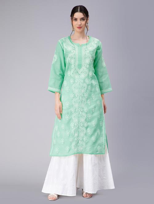 women's straight kurta - 20014477 - Standard Image - 0