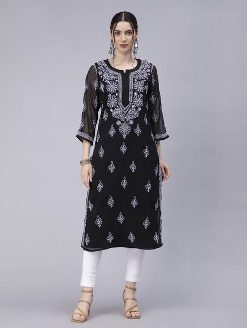 women's straight kurta - 20014484 - Standard Image - 0