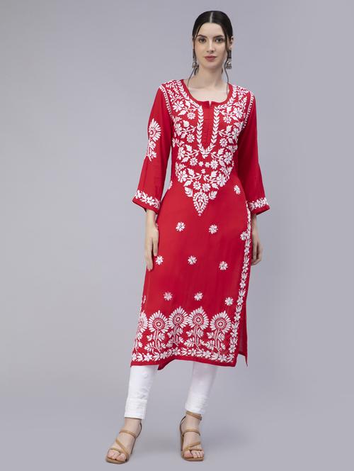 women's straight kurta - 20014491 -  Standard Image - 0