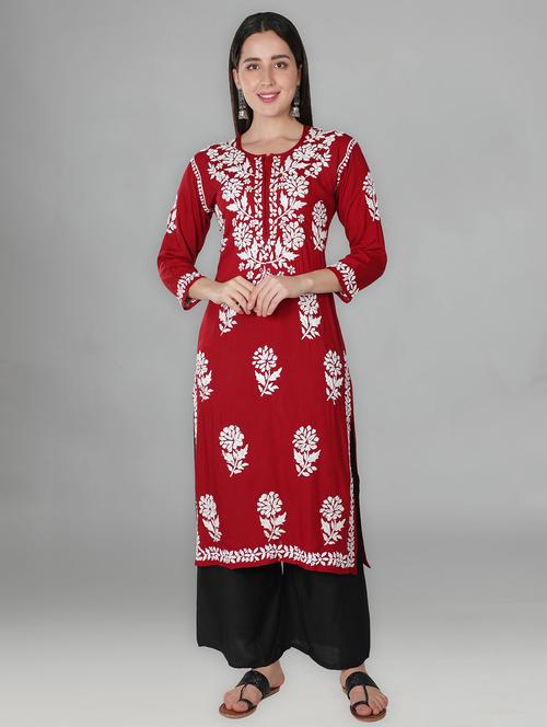 women's straight kurta - 20014493 -  Standard Image - 0