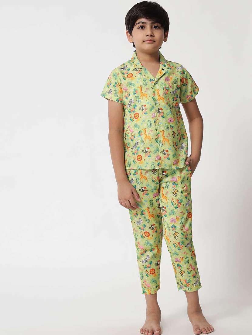 boys printed pyjama nightwear set