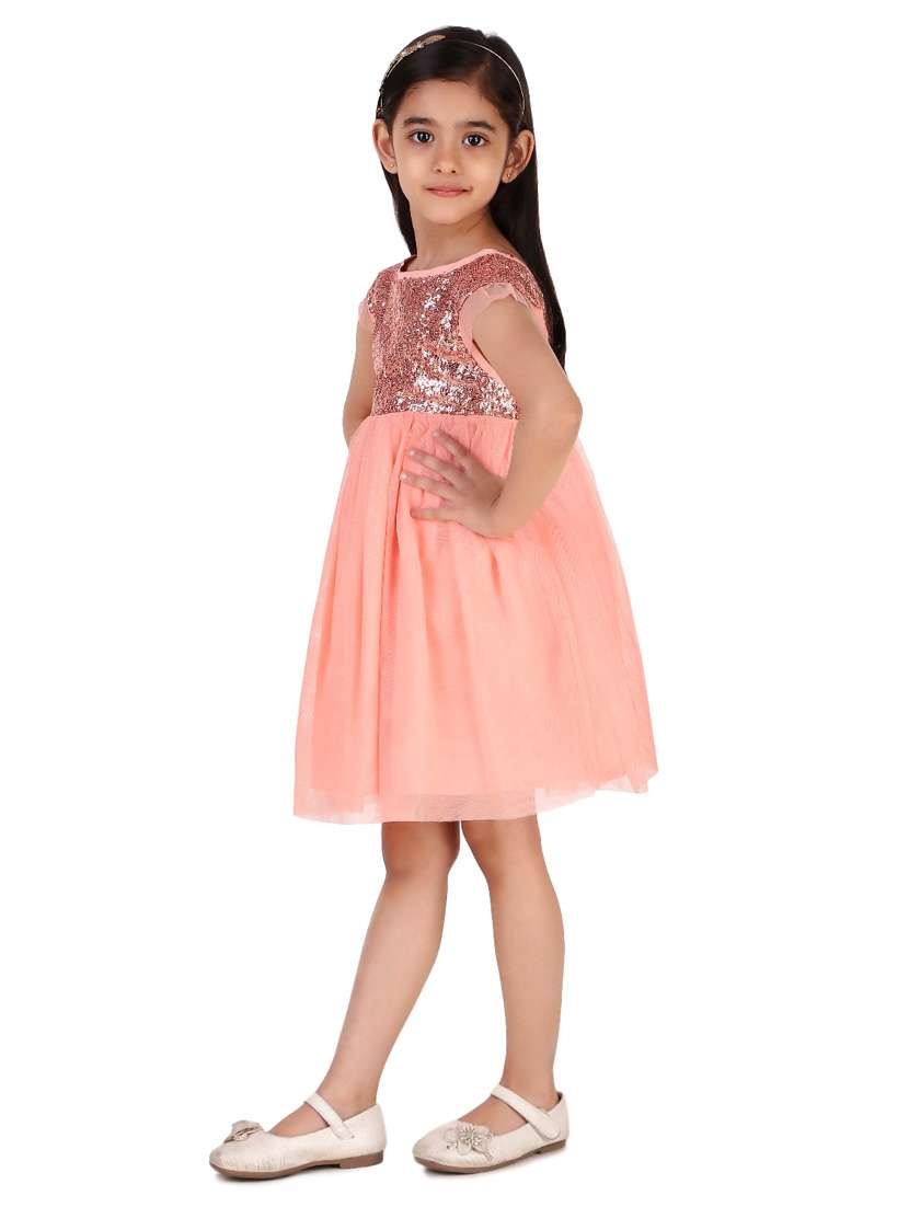 girls round neck sleeveless frock - 20016464 -  Standard Image - 1