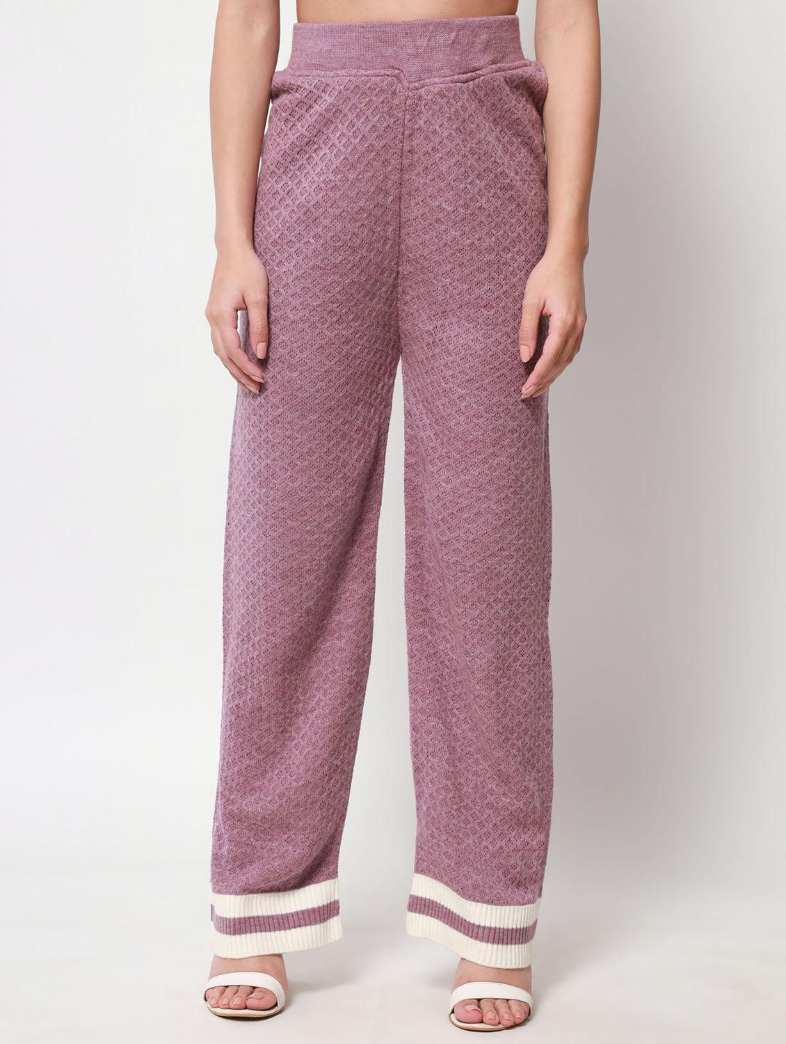 round neck long sleeves top pants set - 20017421 -  Standard Image - 1