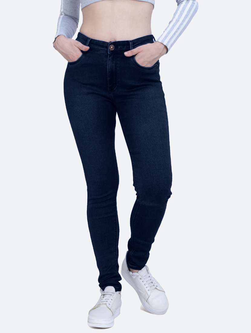 women's plain slim fit jeans