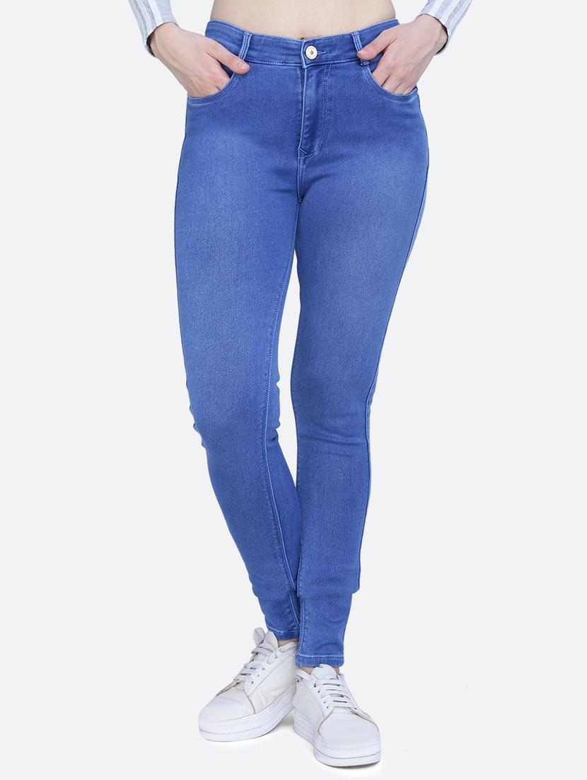 women's plain skinny fit jeans - 20017550 - Zoom Image - 0