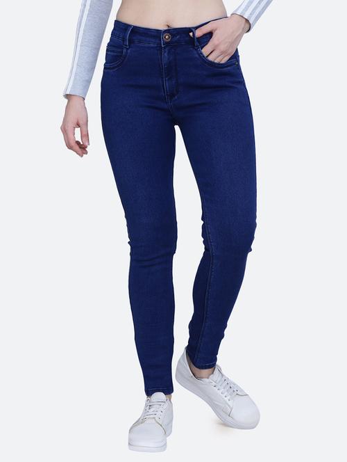 women's plain slim fit jeans - 20017553 -  Standard Image - 0