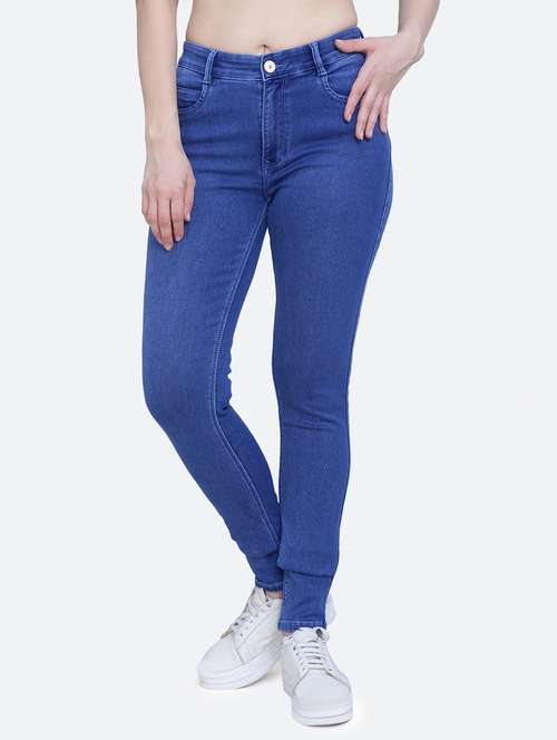 women's plain slim fit jeans - 20017554 -  Standard Image - 0