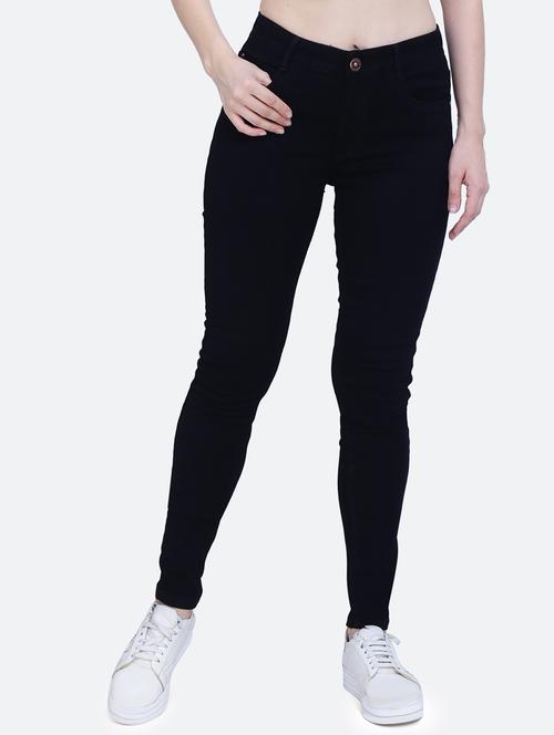 women's plain slim fit jeans - 20017555 -  Standard Image - 0