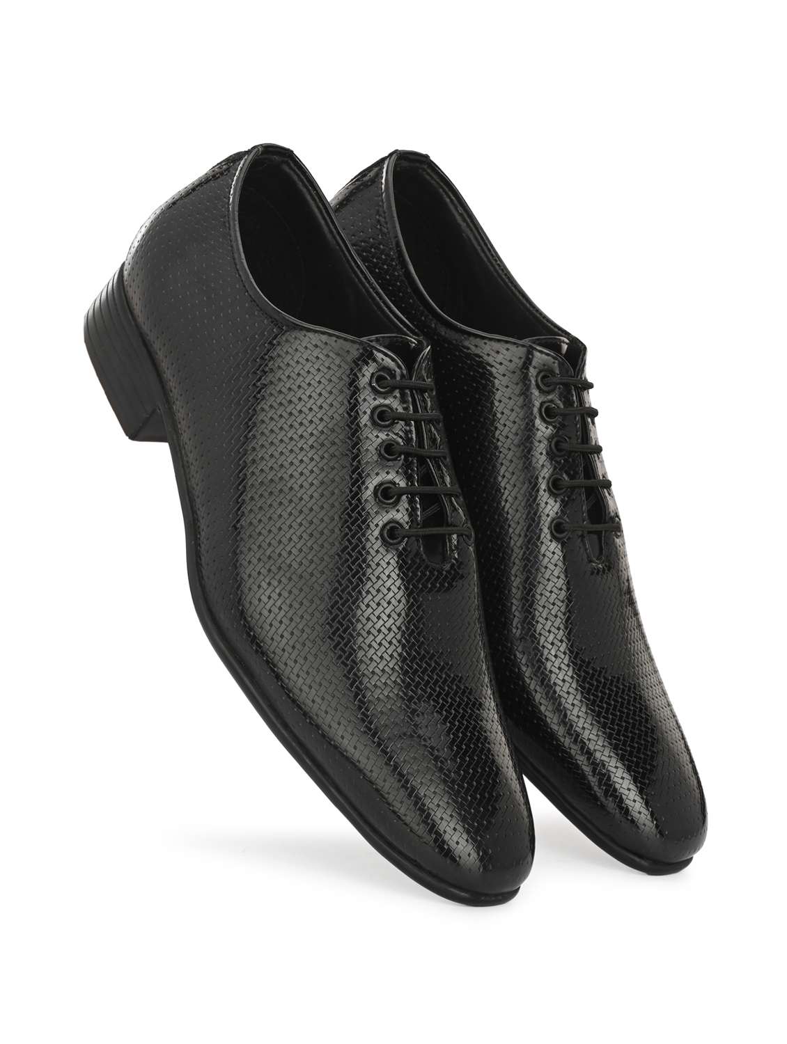 black lace-up oxford shoes - 20017601 -  Standard Image - 4