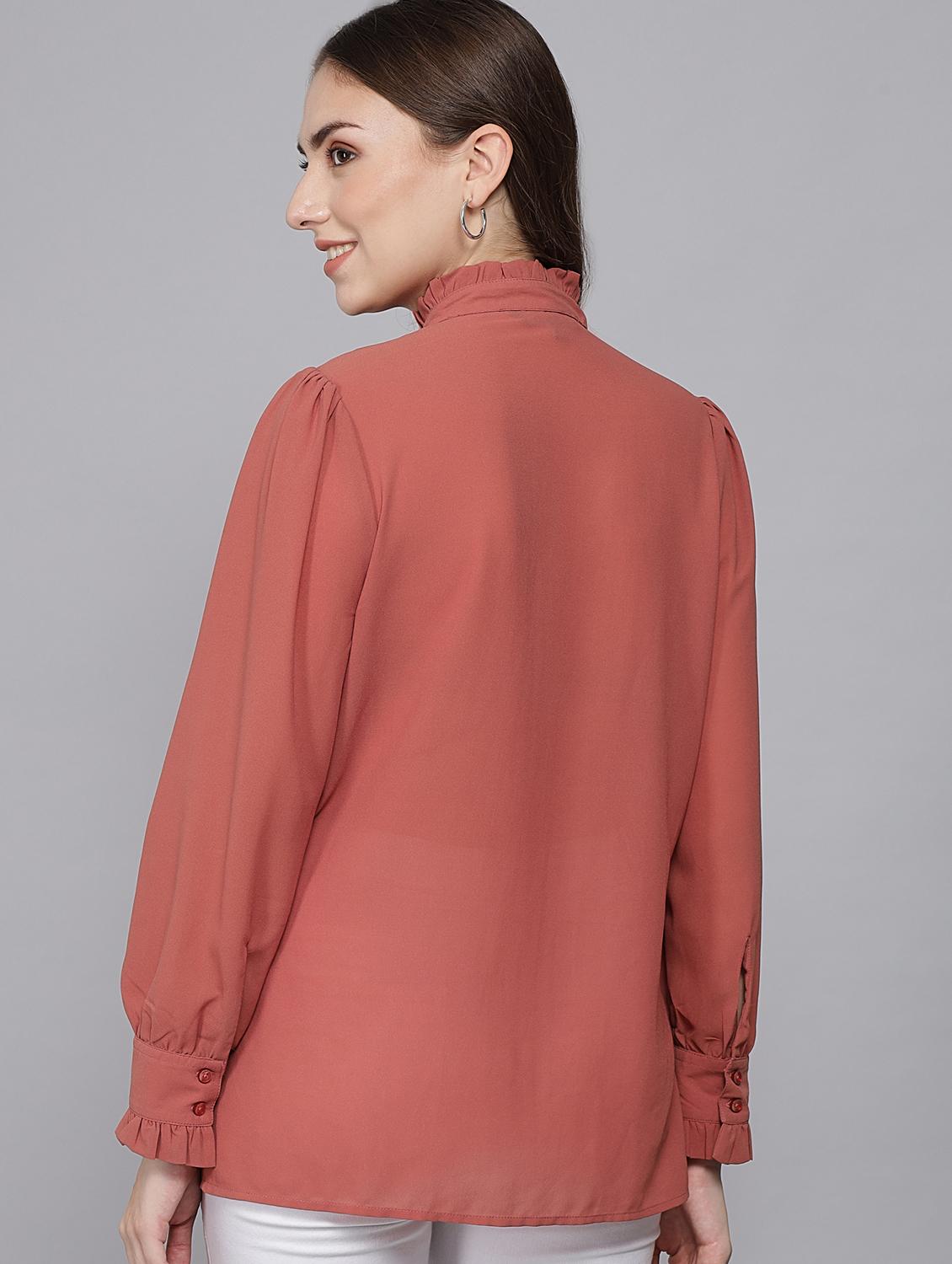 pink solid shirt - 20017955 - Standard Image - 4