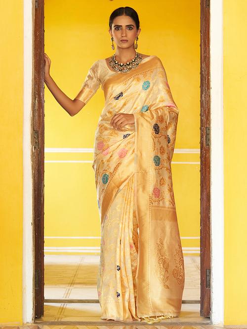 women's banarasi saree with blouse - 20018625 -  Standard Image - 0
