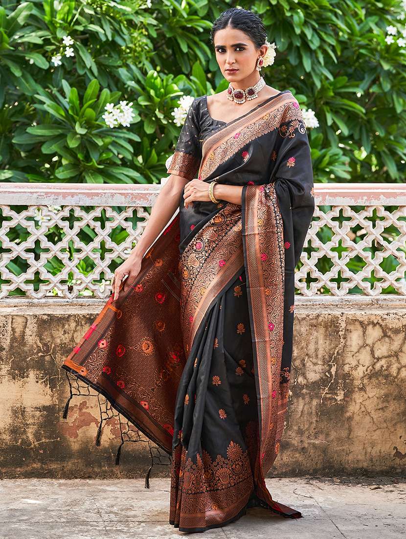 women's banarasi saree with blouse