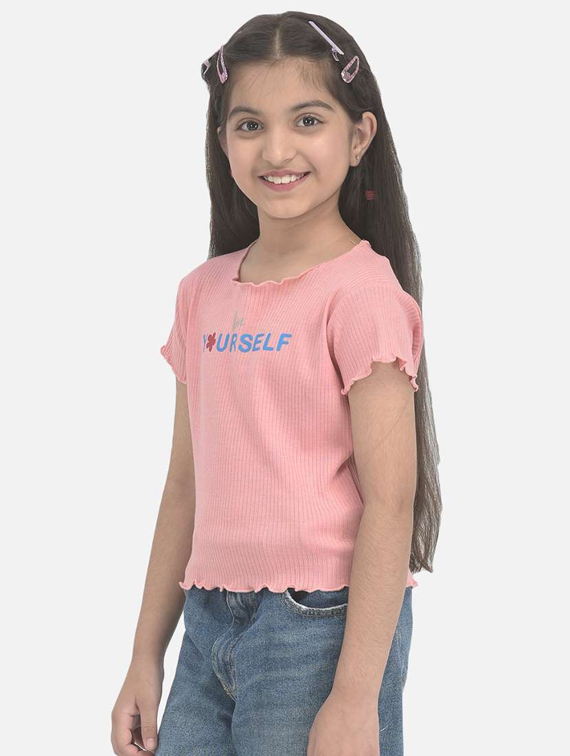 pink cotton tee - 20018699 -  Standard Image - 1