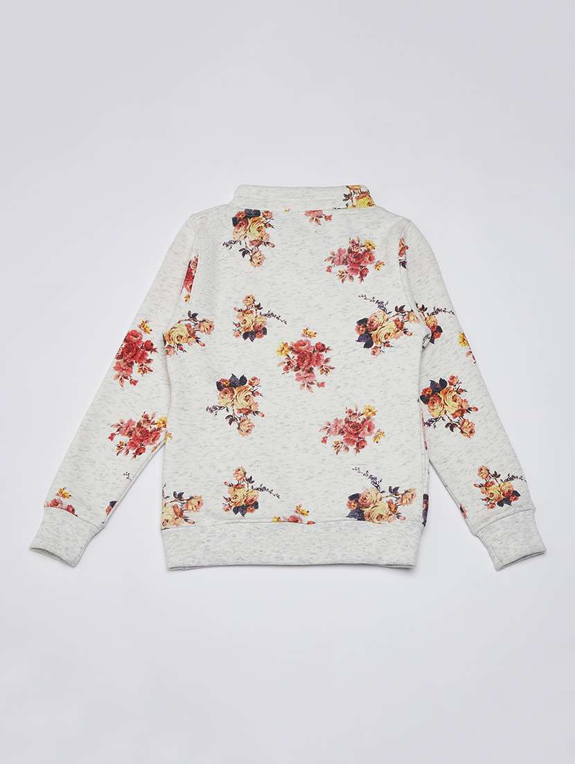 all over print high neck neck sweatshirt - 20018703 -  Standard Image - 1