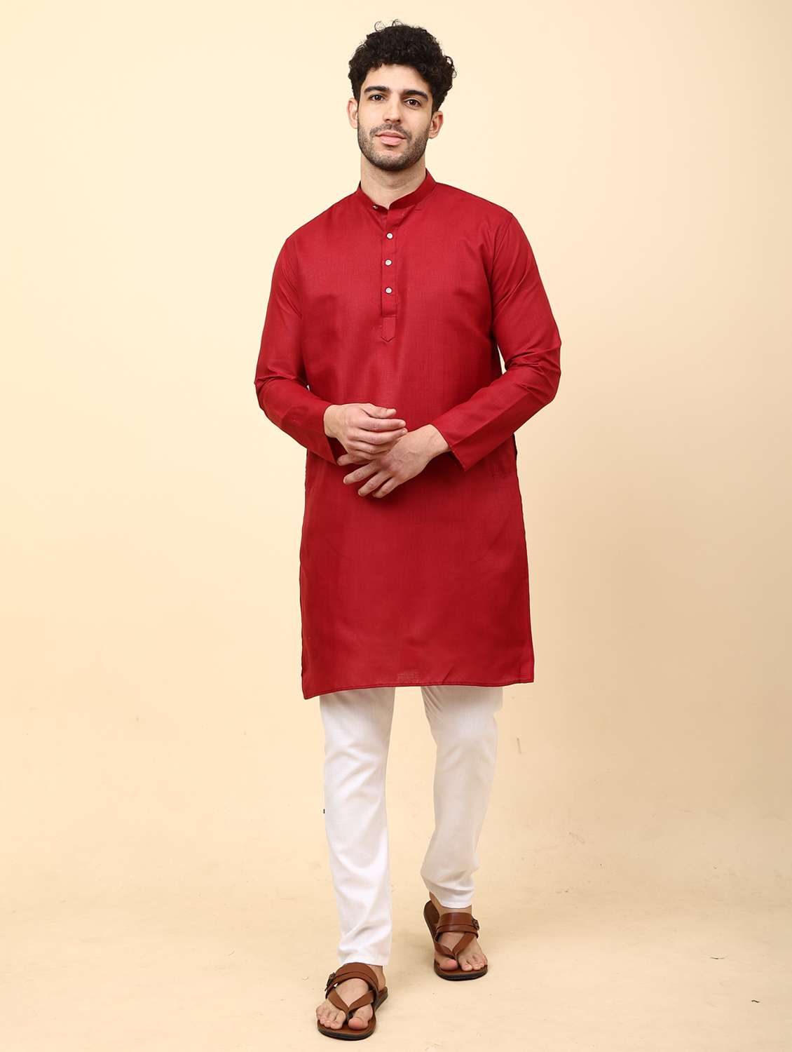 pack of 2 solid kurta pyjama set - 20018705 -  Standard Image - 1