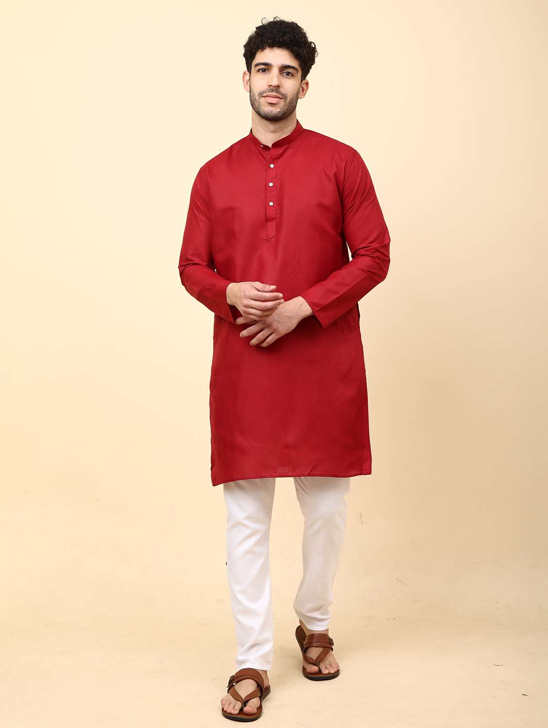 pack of 2 solid kurta pyjama set - 20018717 -  Standard Image - 1