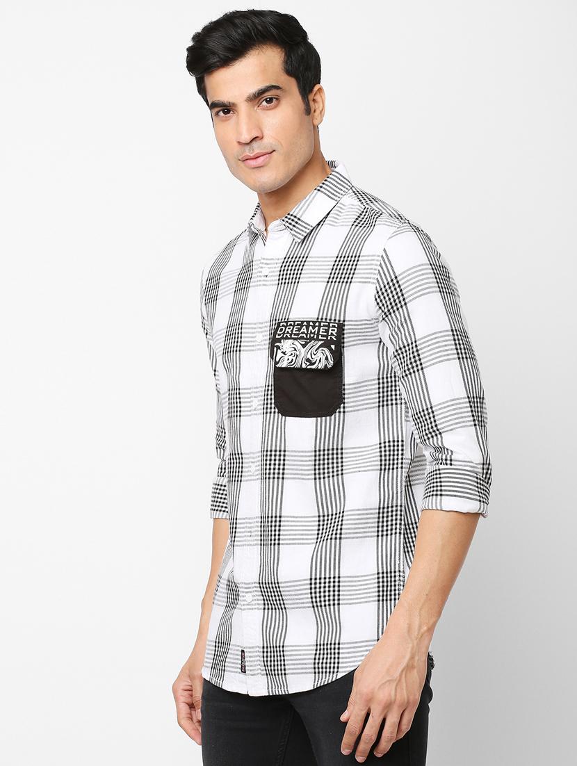 mens checks casual shirt - 20018929 -  Standard Image - 1