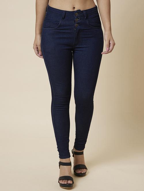 women's plain slim fit jeans - 20018991 - Standard Image - 0