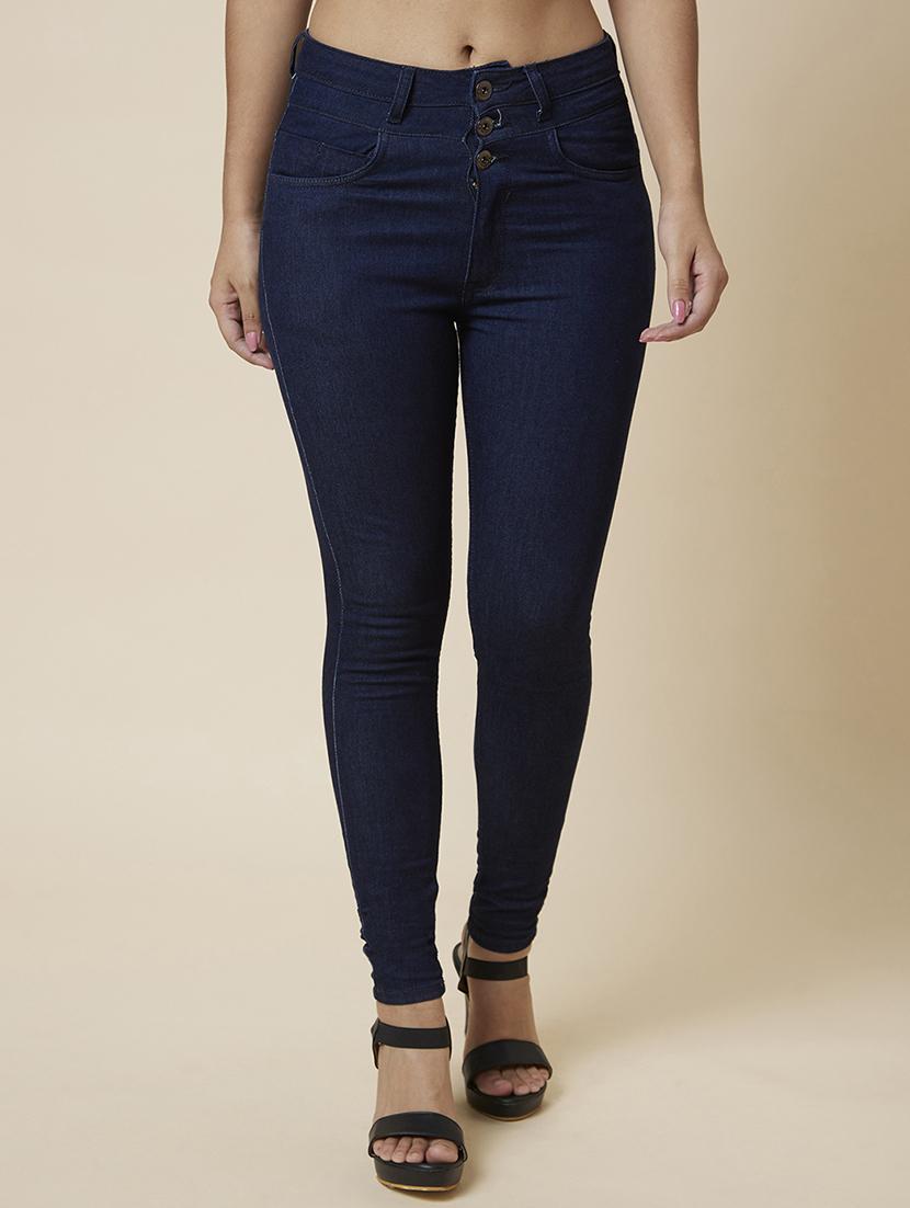 women's plain slim fit jeans - 20018991 - Zoom Image - 0