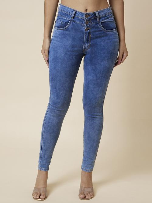 women's plain skinny fit jeans - 20018992 -  Standard Image - 0