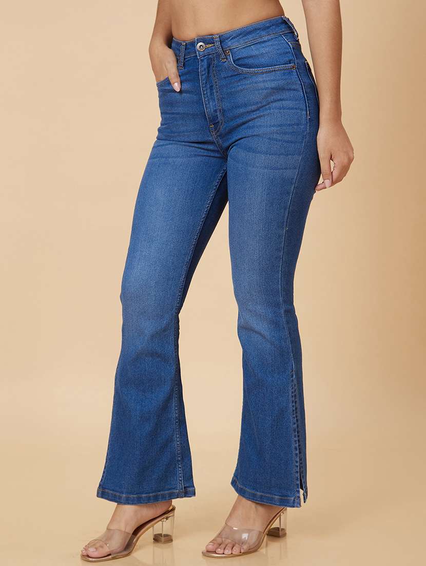women's plain bootcut jeans - 20018993 -  Standard Image - 1