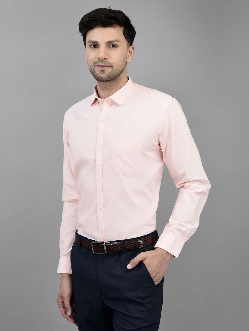 mens solids formal shirt - 20019059 - Standard Image - 1
