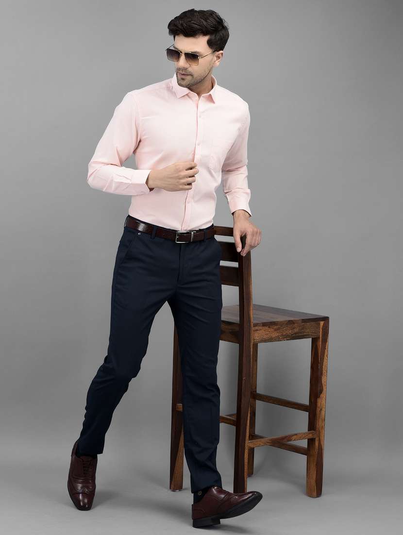 mens solids formal shirt - 20019059 - Standard Image - 4